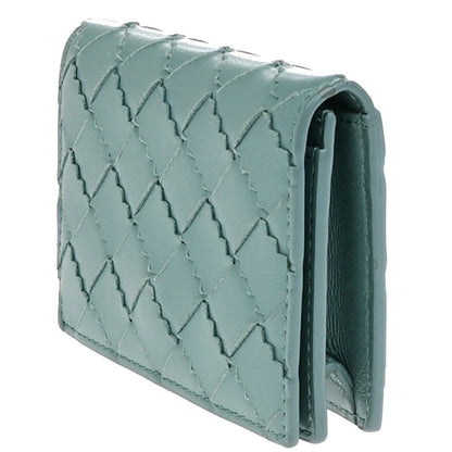 Bottega Veneta Intrecciato Wallet Leather, BLUE, LEATHER, Wallets
