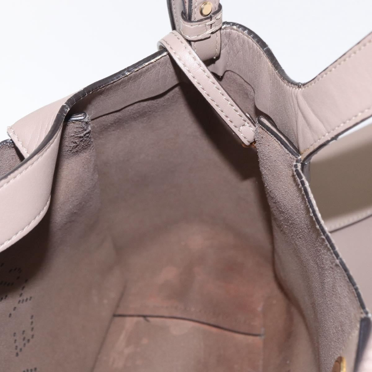 Stella McCartney Alter Tote Perforated Faux Leather, BEIGE, SYNTHETIC, Tote bag