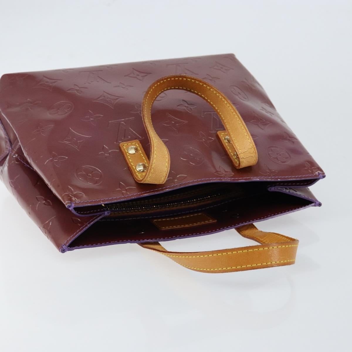 Louis Vuitton Reade Handbag Monogram Vernis, PURPLE, PATENT_LEATHER, Handbag
