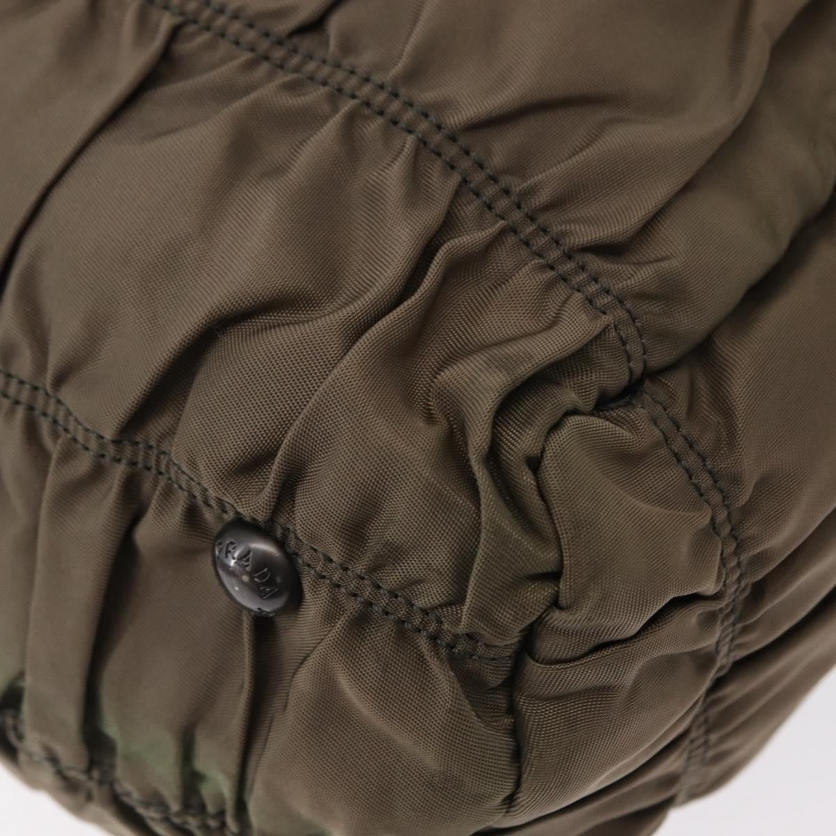 Prada Gaufre Convertible Hobo Tessuto, GRAY, NYLON, Shoulder bag