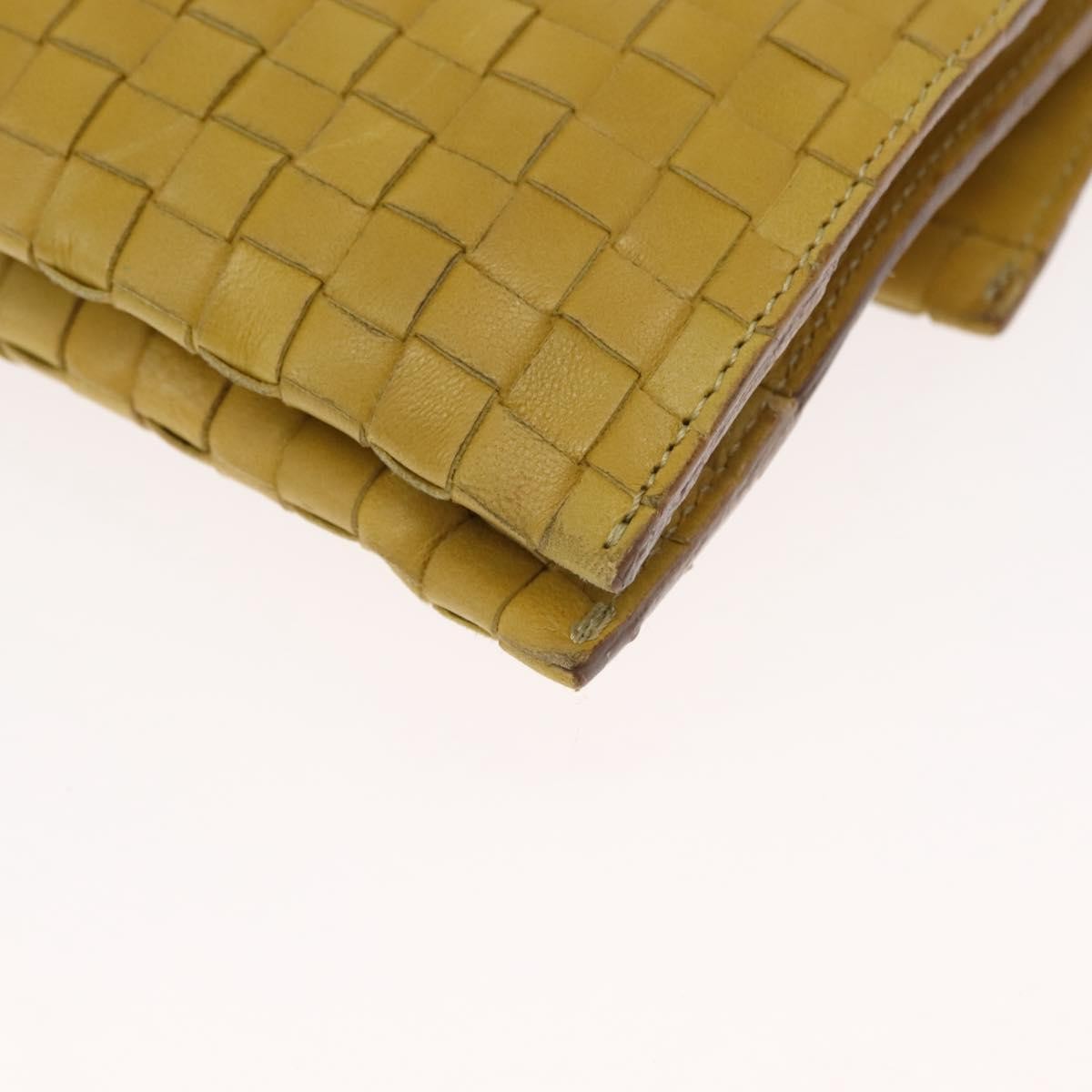 Bottega Veneta Intrecciato Leather, YELLOW, LEATHER, Shoulder bag