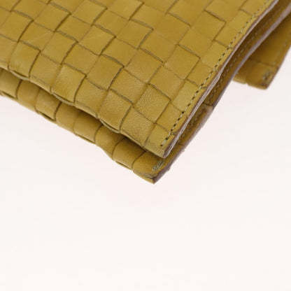 Bottega Veneta Intrecciato Leather, YELLOW, LEATHER, Shoulder bag