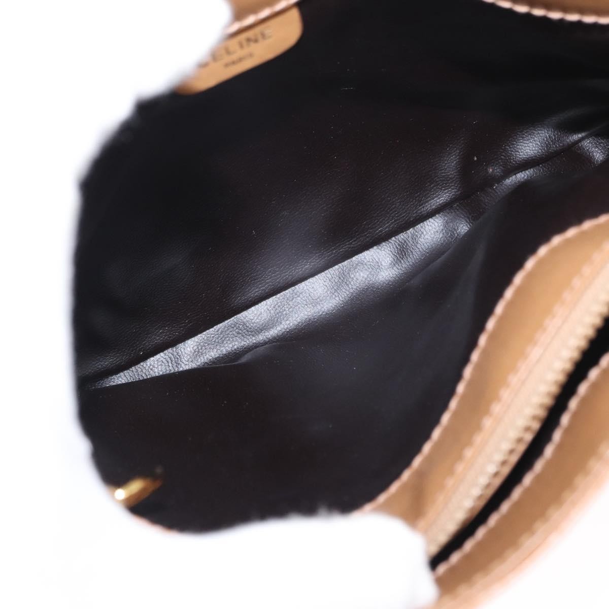 Celine Vintage Macadam Shoulder Bag Canvas, BEIGE, CANVAS, Shoulder bag