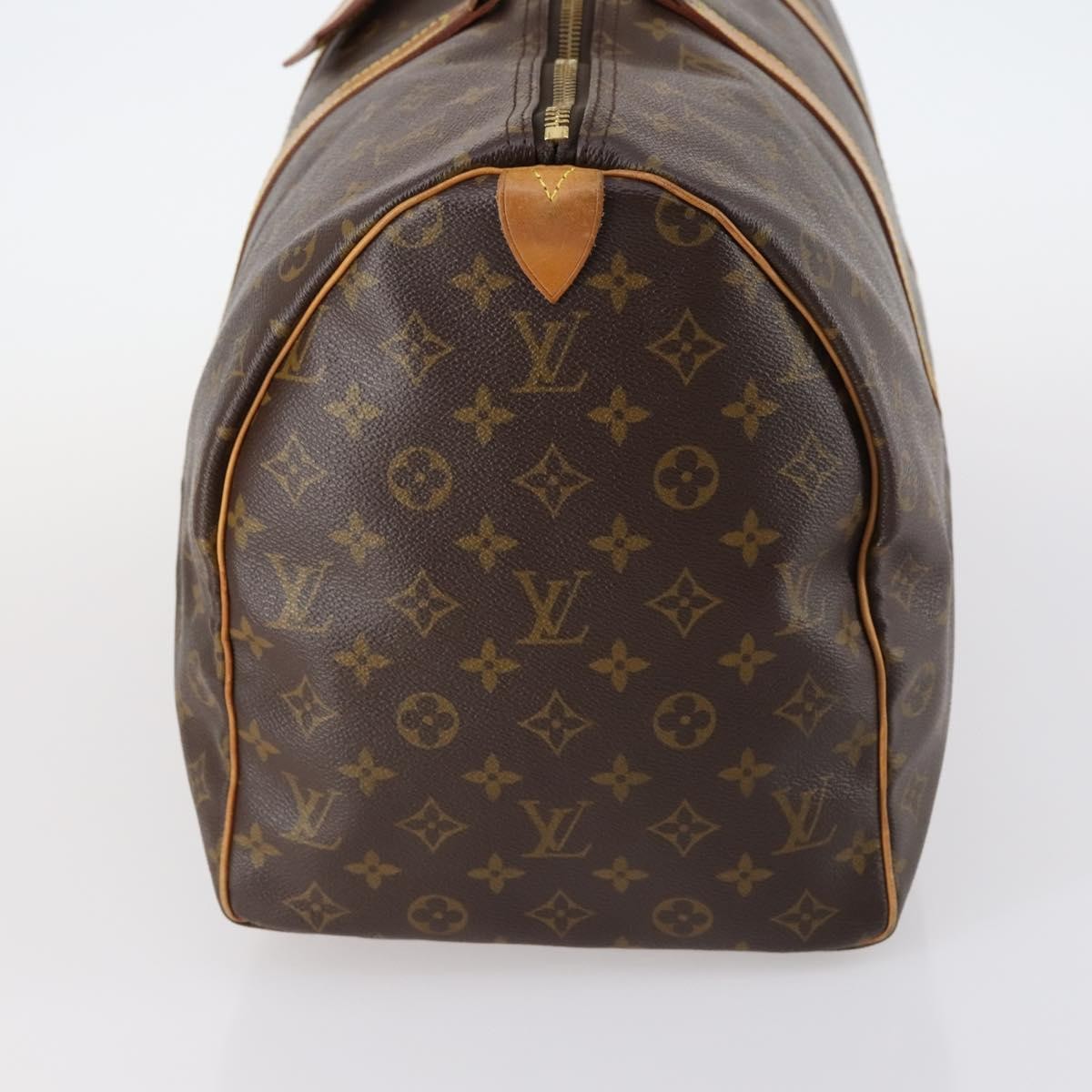 Louis Vuitton Keepall Bag Monogram Canvas, BROWN, CANVAS, Travel bag