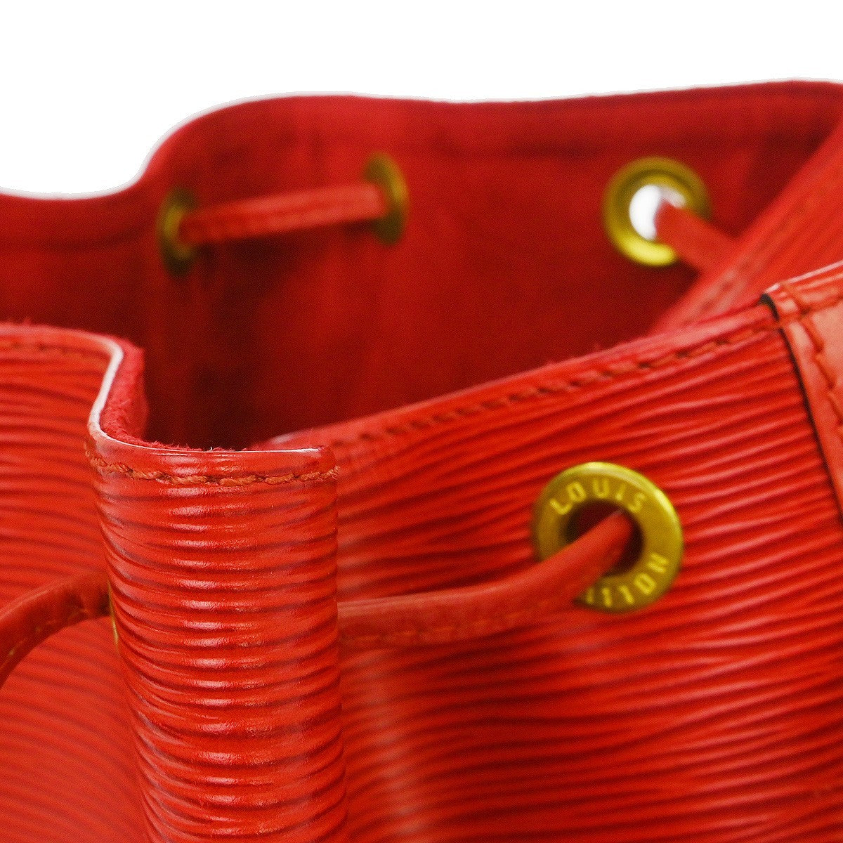 Louis Vuitton Petit Noe Handbag Epi Leather, Red, Leather, Shoulder Bag