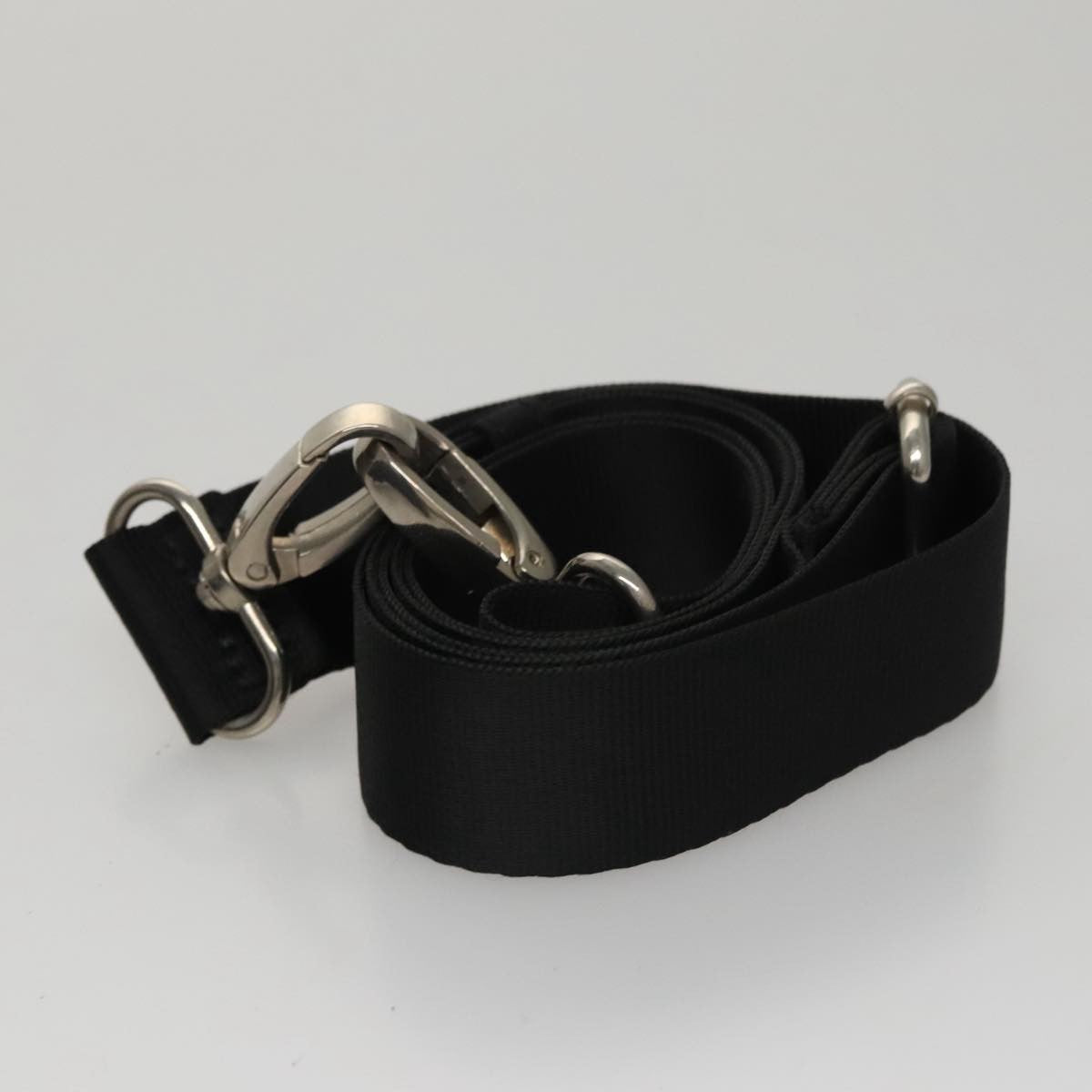 Gucci Vintage Bamboo Handle Tote Nylon, BLACK, NYLON, Tote bag