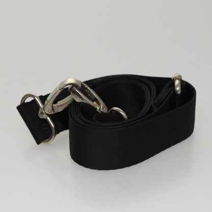 Gucci Vintage Bamboo Handle Tote Nylon, BLACK, NYLON, Tote bag