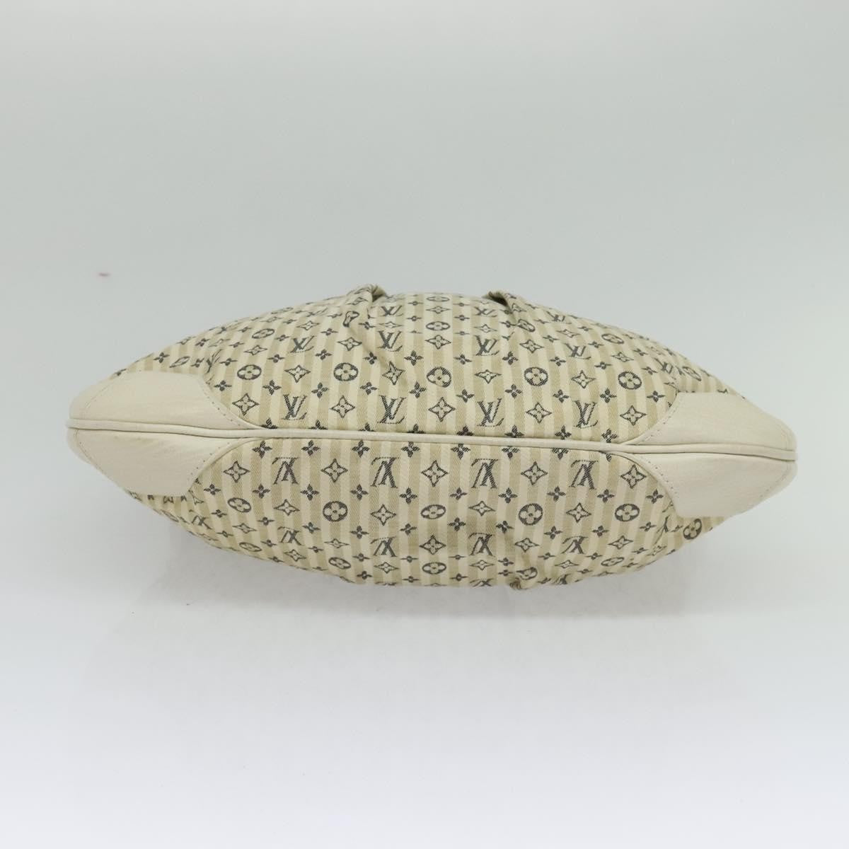 Louis Vuitton Marina Handbag Mini Lin Croisette, BEIGE, CANVAS, Handbag