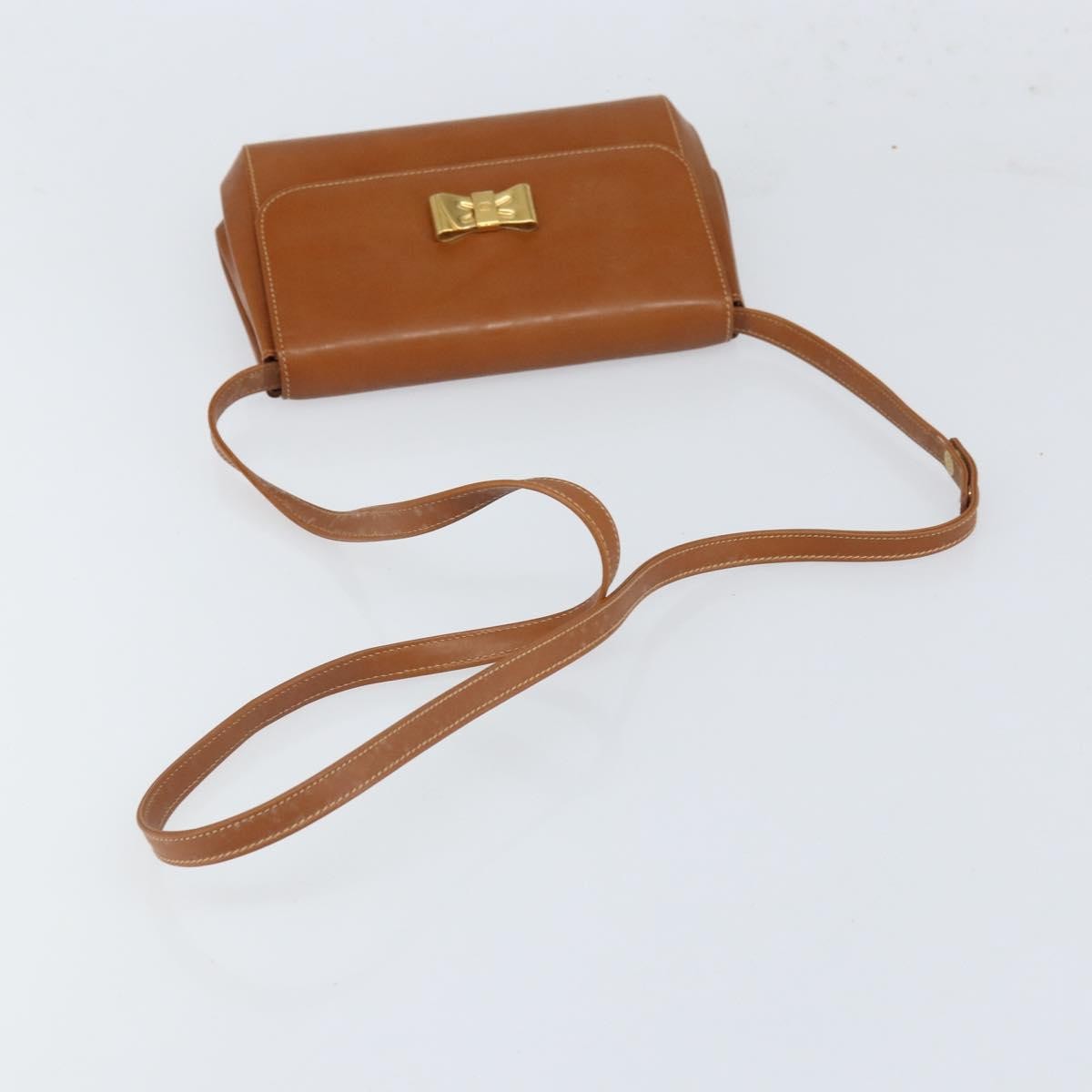 Gucci Vintage Shoulder Bag Leather, BROWN, LEATHER, Shoulder bag
