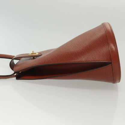 Louis Vuitton Cluny Shoulder Bag Epi Leather, BROWN, LEATHER, Shoulder bag