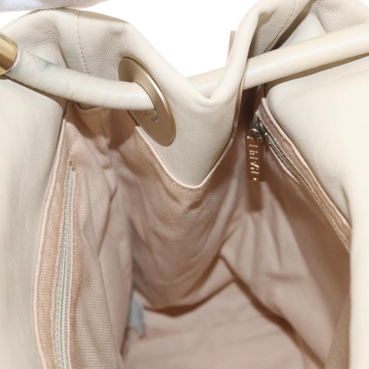 Chanel Camellia Tote Leather, BEIGE, LEATHER, Tote bag