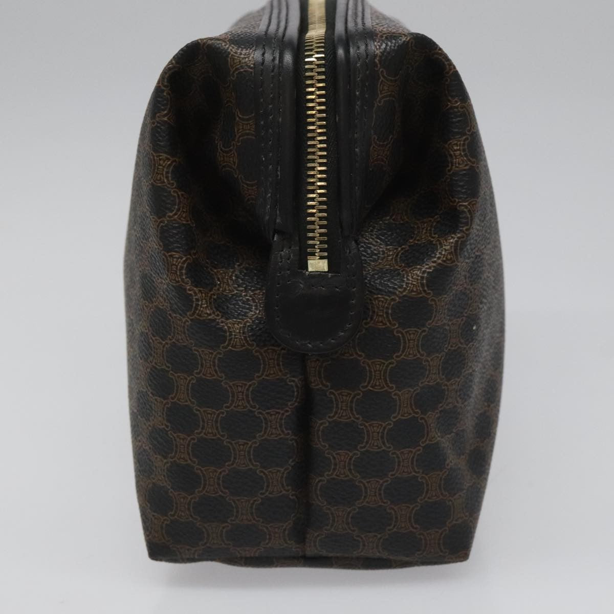 Celine Macadam Pochette Canvas and Leather, BLACK, CANVAS, Clutche & pouche