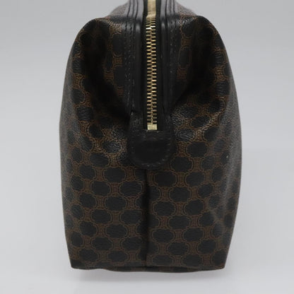 Celine Macadam Pochette Canvas and Leather, BLACK, CANVAS, Clutche & pouche