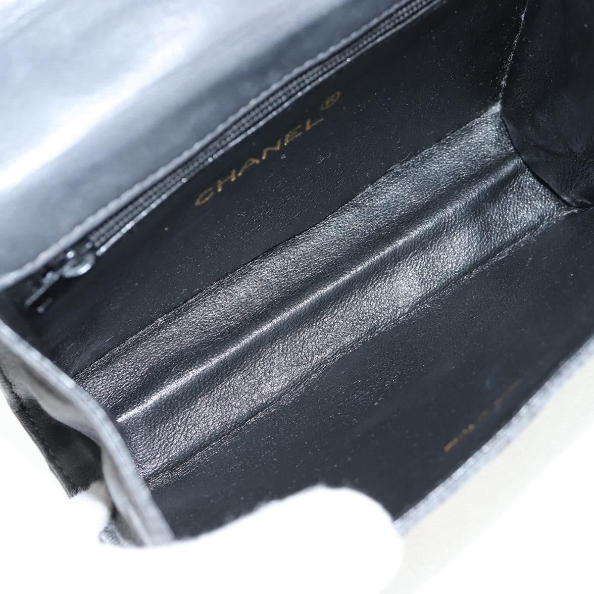 Chanel Vintage Camellia Flap Bag Satin, GRAY, SATIN, Clutche & pouche