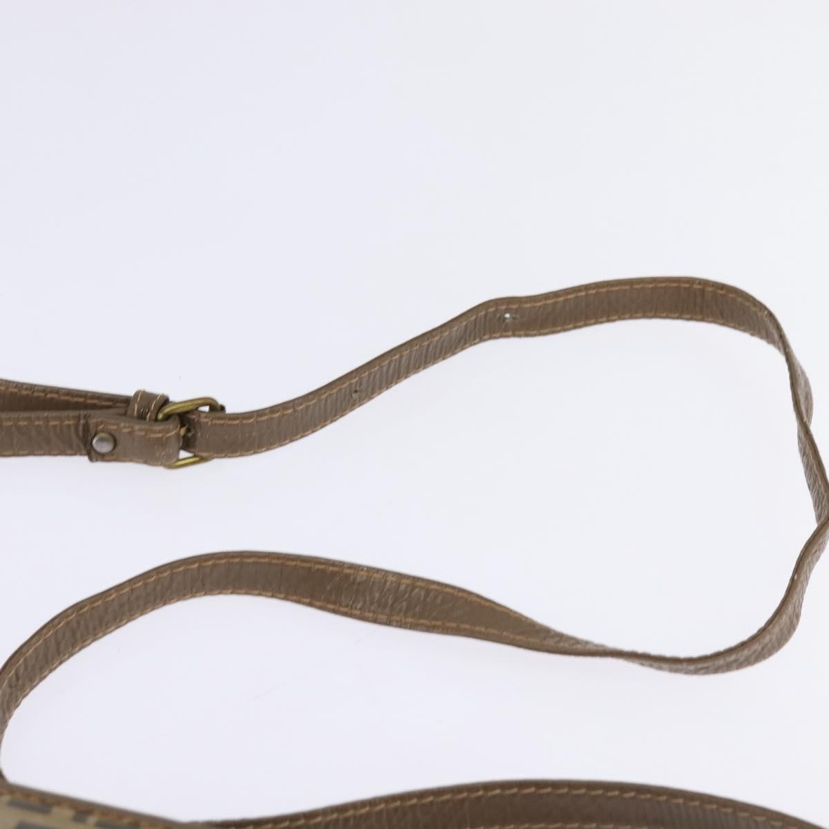 Fendi Vintage Zip Crossbody Bag Zucchino Canvas, BEIGE, CANVAS, Shoulder bag