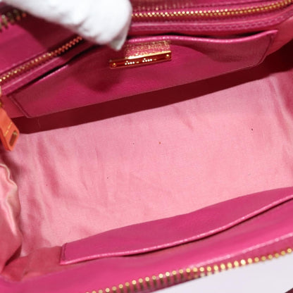 Miu Miu Madras Bowler Bag Leather, PINK, LEATHER, Handbag