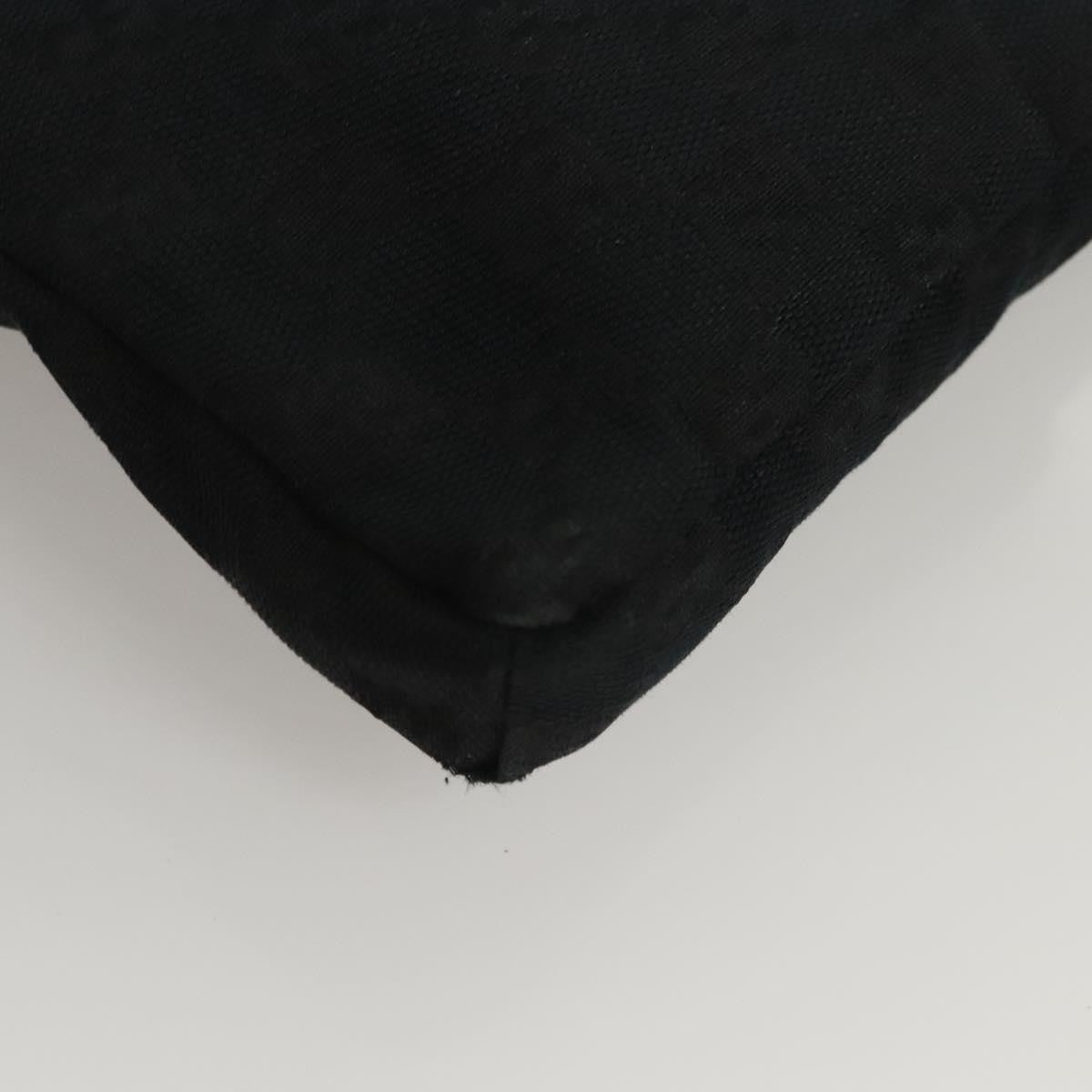 Gucci Vintage Double Belt Bag GG Canvas with Leather, BLACK, CANVAS, Shoulder bag