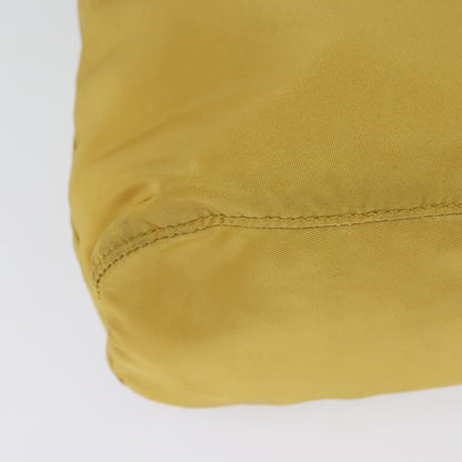 Prada Drawstring Wristlet Bucket Bag Tessuto, YELLOW, NYLON, Clutche & pouche
