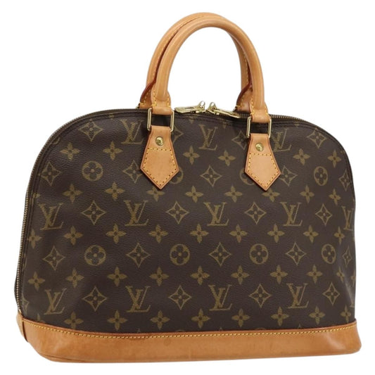 Louis Vuitton Vintage Alma Handbag Monogram Canvas, Brown, Canvas, Handbag
