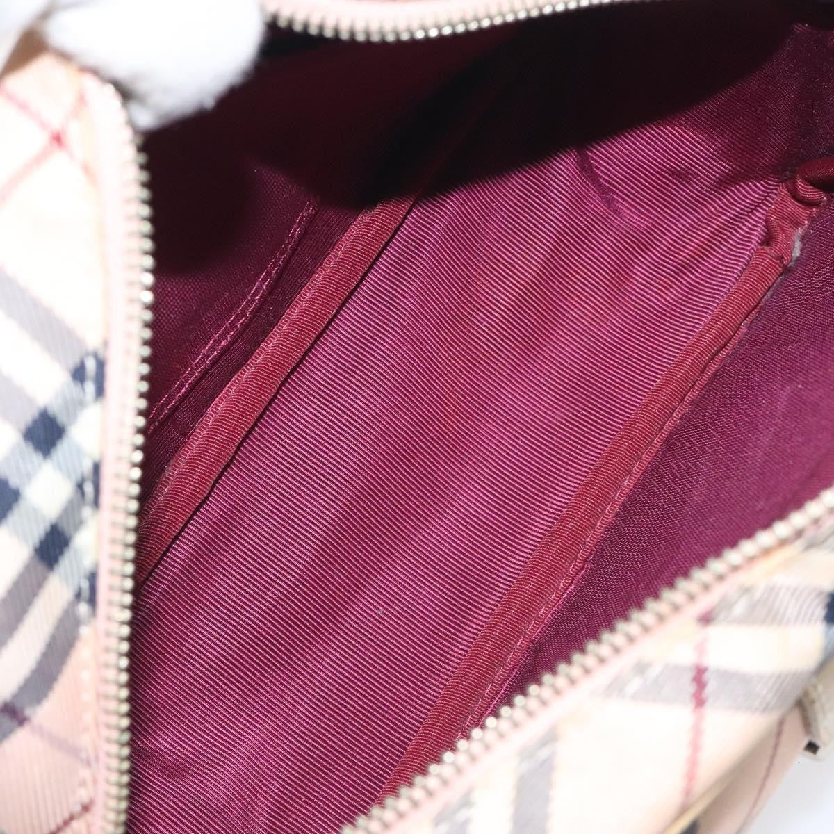 Burberry Nova Check Blue Label Nylon, PINK, NYLON, Shoulder bag