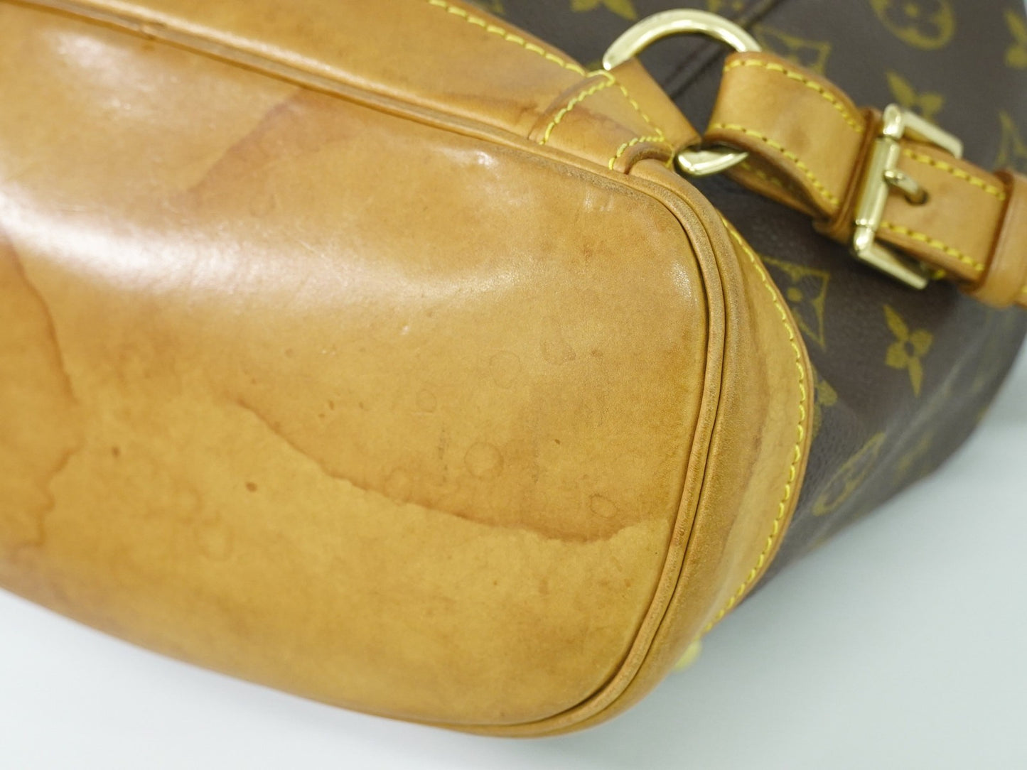 Louis Vuitton Vintage Montsouris Backpack Monogram Canvas, BROWN, CANVAS, Backpack