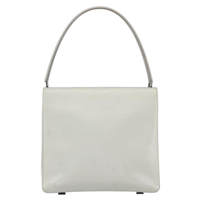 Prada Vintage Handbag Leather, WHITE, LEATHER, Handbag