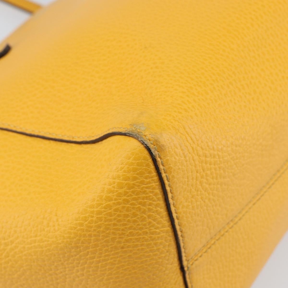 Gucci Swing Tote Leather, YELLOW, LEATHER, Tote bag
