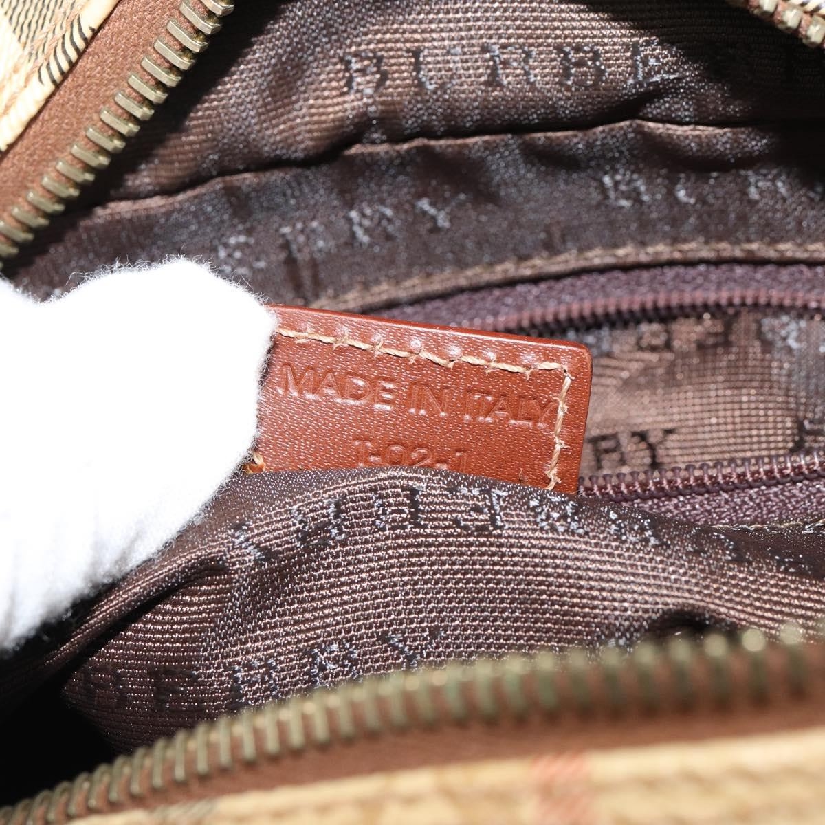 Burberry Nova check Shoulder bag Canvas, BEIGE, CANVAS, Shoulder bag