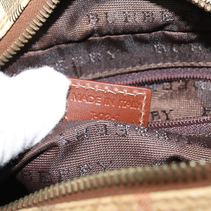 Burberry Nova check Shoulder bag Canvas, BEIGE, CANVAS, Shoulder bag