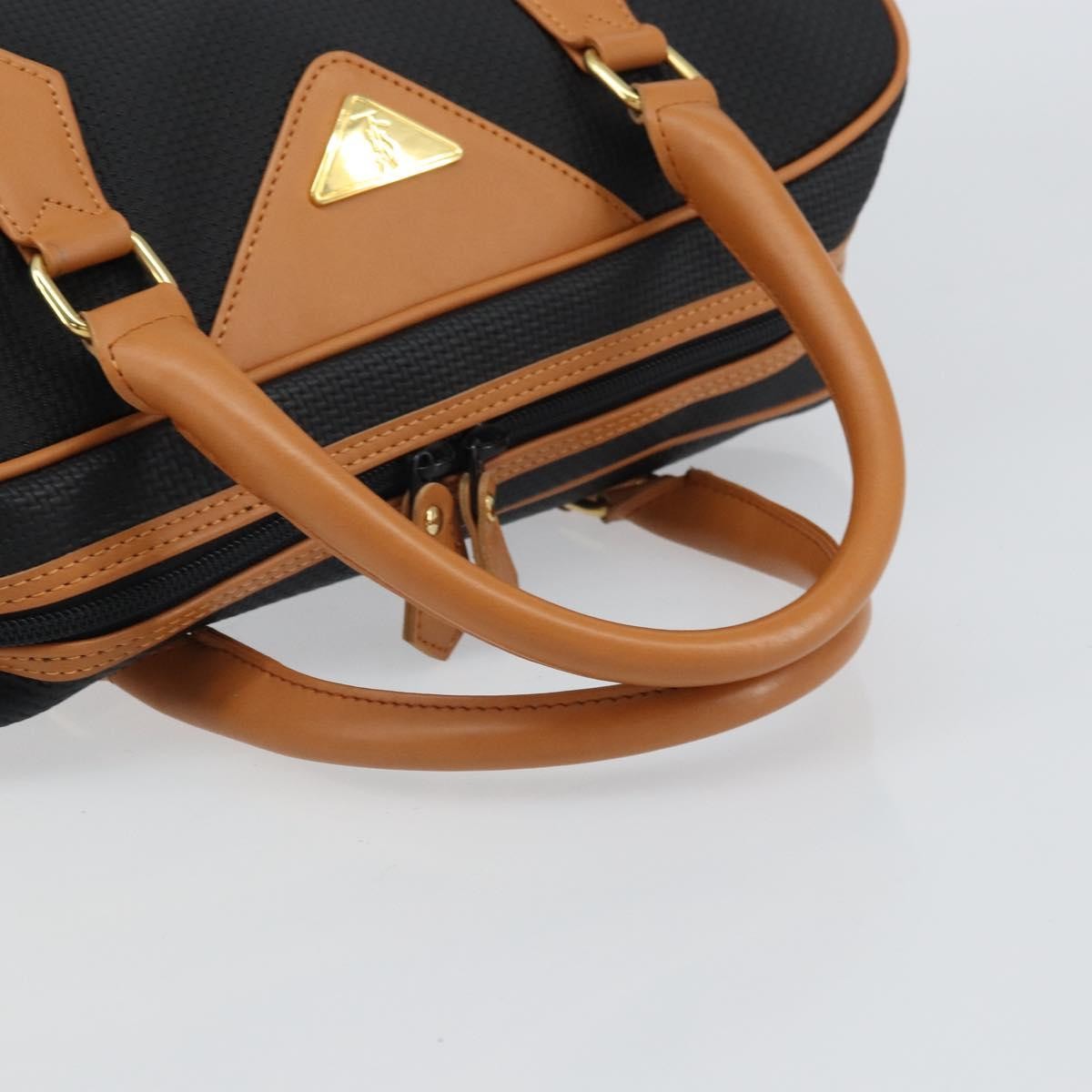 Saint Laurent Vintage Boston PVC Leather, BLACK, PVC, Handbag