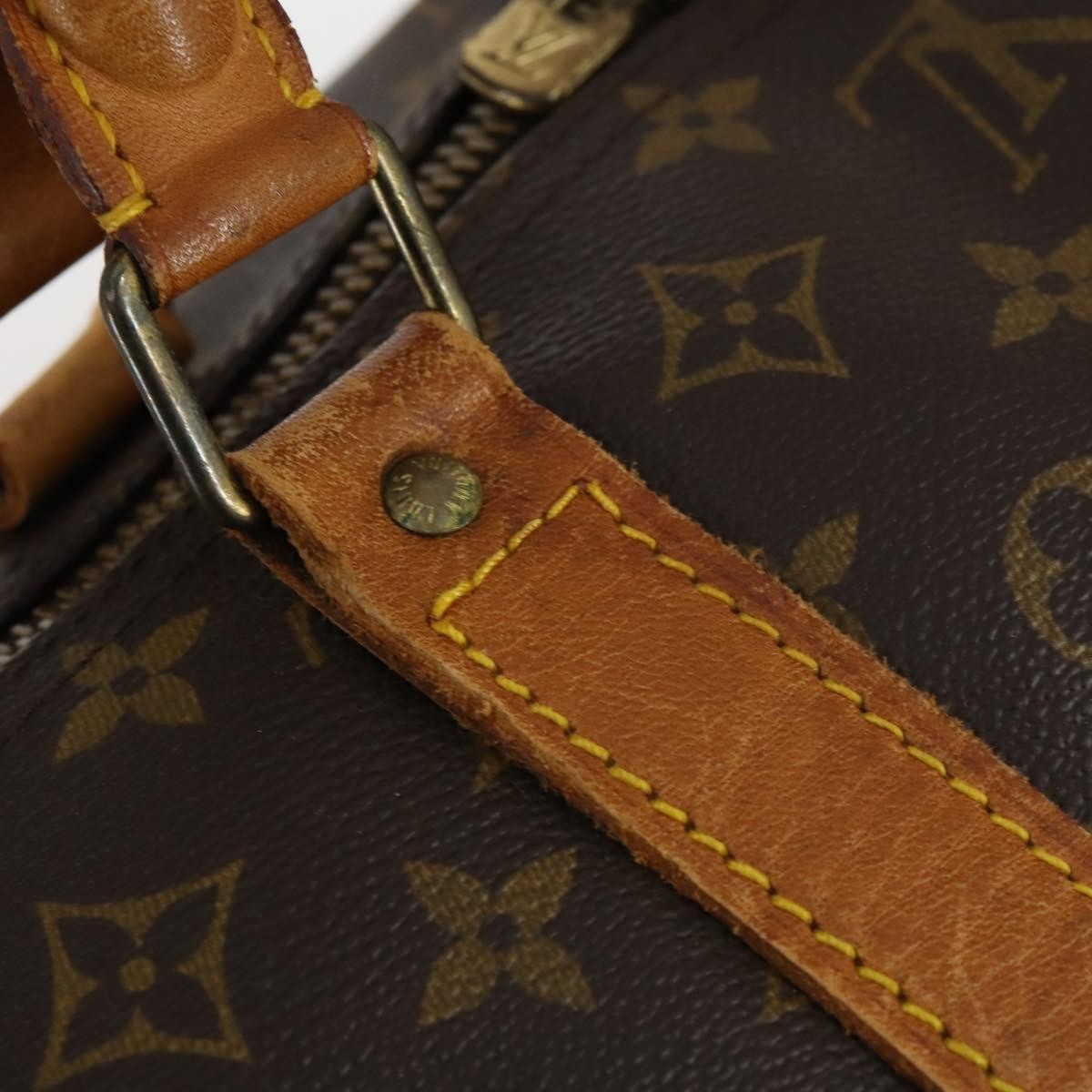Louis Vuitton Keepall Bag Monogram Canvas, BROWN, CANVAS, Travel bag