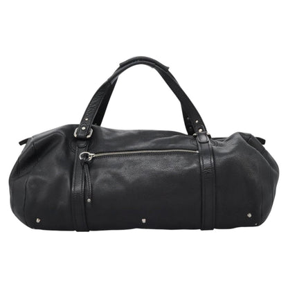 Chloe Paddington Lock Satchel Leather, BLACK, LEATHER, Handbag