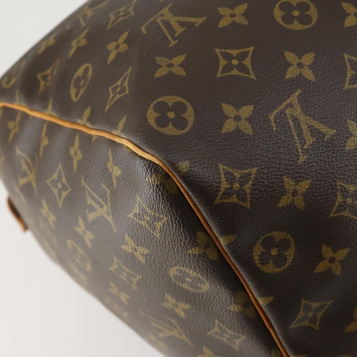 Louis Vuitton Keepall Bag Monogram Canvas, BROWN, CANVAS, Travel bag