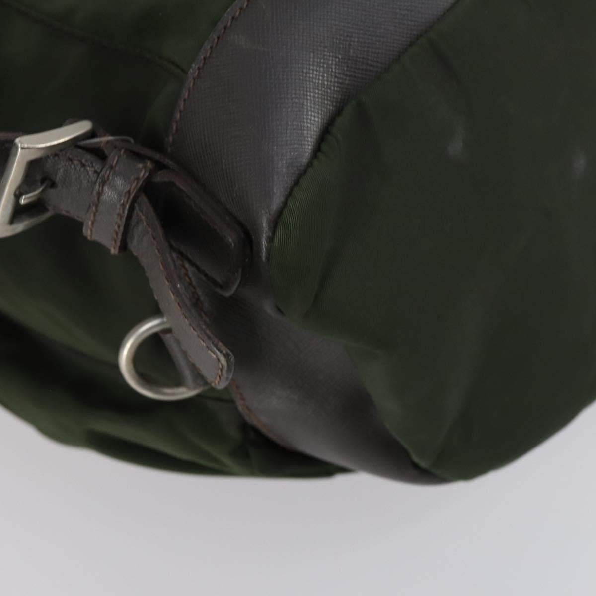 Prada Double Front Pocket Backpack Tessuto, KHAKI, NYLON, Backpack
