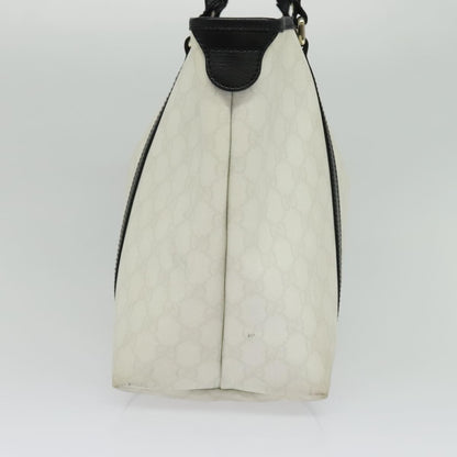 Gucci Joy Tote GG Coated Canvas with Leather, WHITE, CANVAS, Tote bag