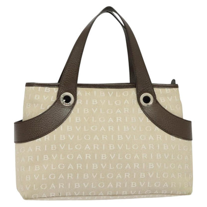 Bvlgari B.Zero1 Logomania Bag Canvas with Leather, BEIGE, CANVAS, Tote bag