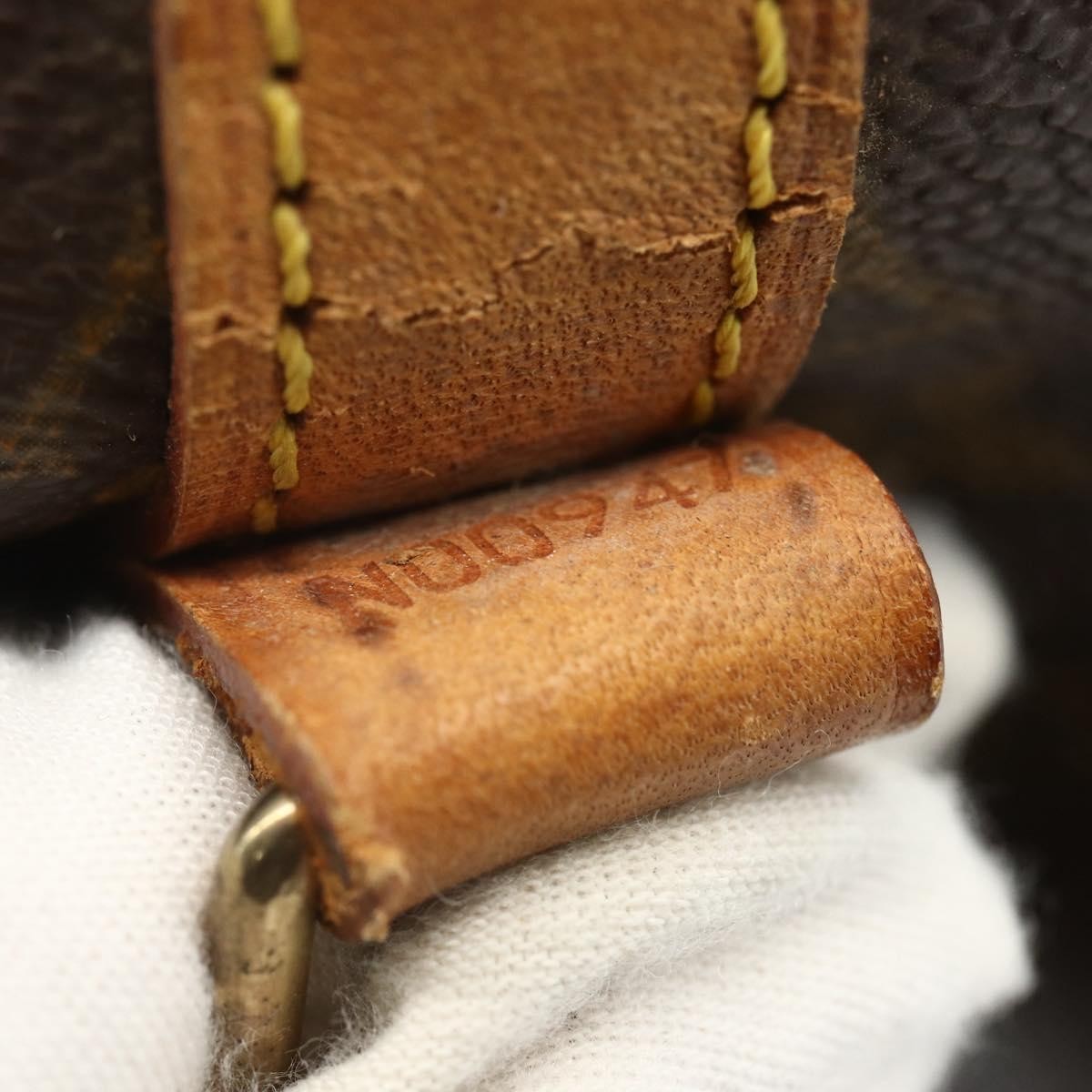 Louis Vuitton Shopping Sac Handbag Monogram Canvas, BROWN, CANVAS, Tote bag