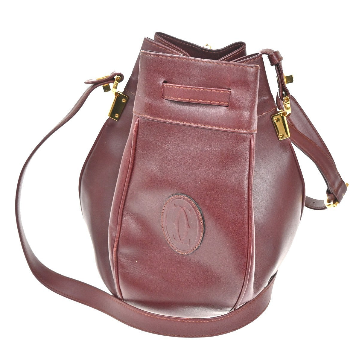 cartier Must de cartier bag Leather, RED, LEATHER, Shoulder bag