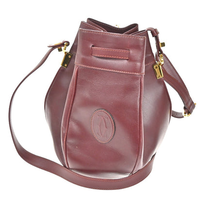cartier Must de cartier bag Leather, RED, LEATHER, Shoulder bag