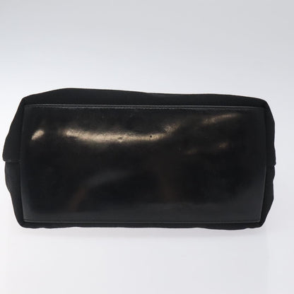 Gucci Open Hobo GG Suede, SILVER, CANVAS, Handbag