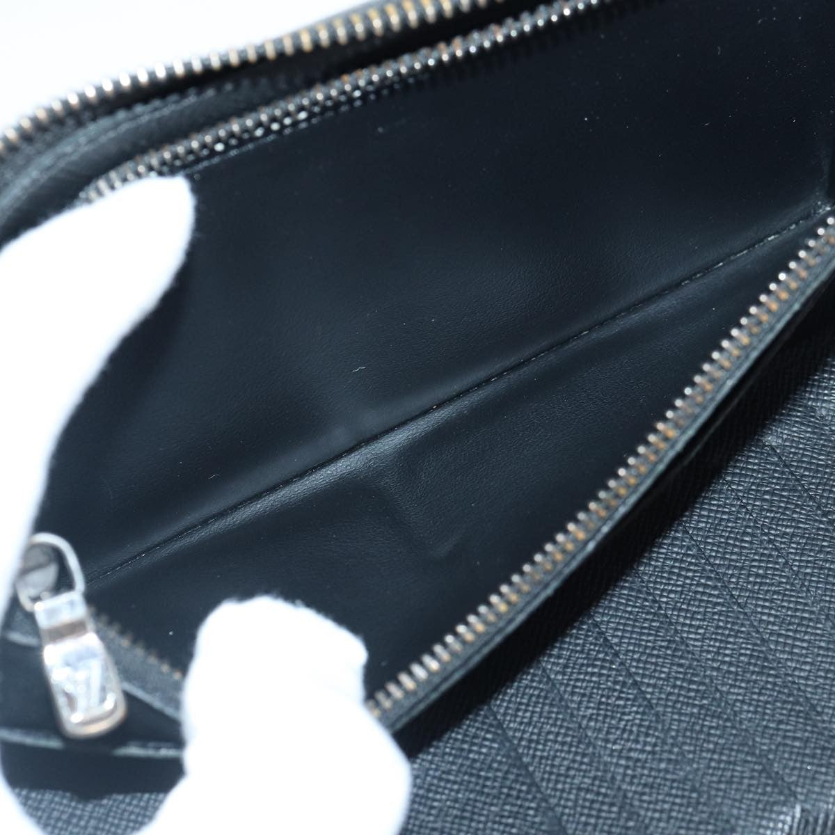 Louis Vuitton Zippy wallet vertical Taurillon Leather, BLACK, CANVAS, Wallets