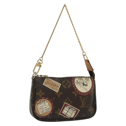 Louis Vuitton Pochette Accessoires Monogram Canvas, BROWN, CANVAS, Clutche & pouche