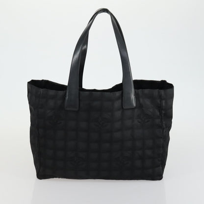 Chanel Fourre Tout Tote Multicolor Toile, BLACK, NYLON, Handbag