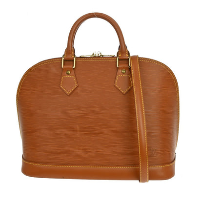 Louis Vuitton Vintage Alma Handbag Epi Leather, Brown, Leather, Handbag