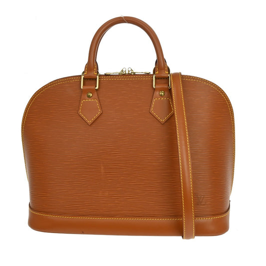 Louis Vuitton Vintage Alma Handbag Epi Leather, Brown, Leather, Handbag