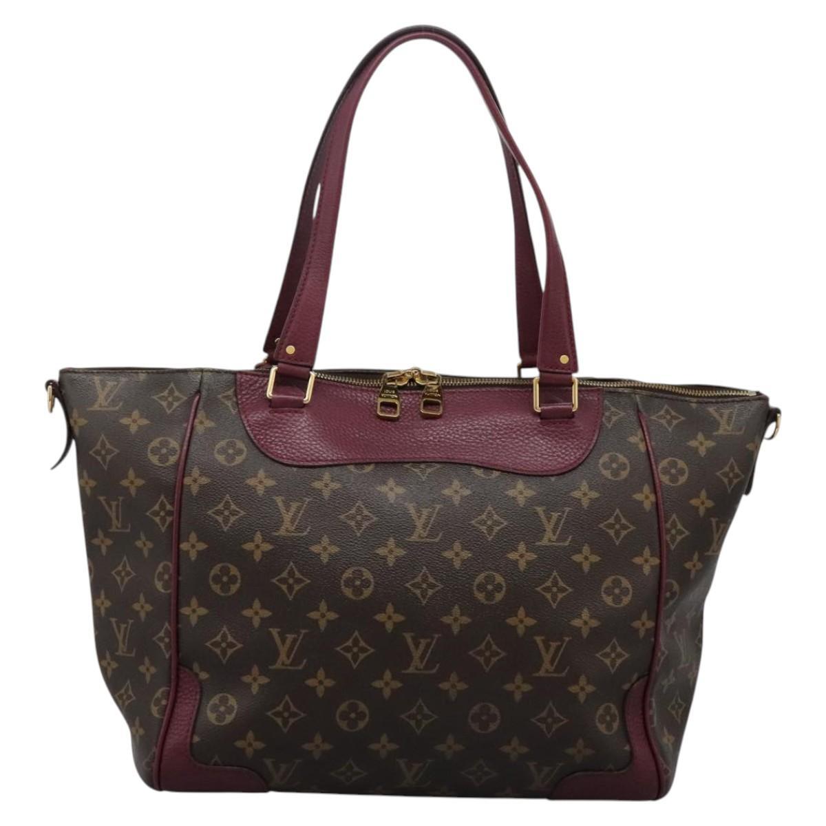 Louis Vuitton Estrela NM Handbag Monogram Canvas with Leather, PURPLE, CANVAS, Handbag