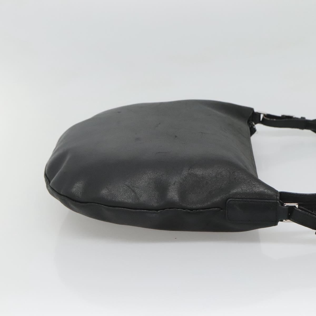 Gucci Vintage Shoulder Bag Leather, BLACK, LEATHER, Shoulder bag