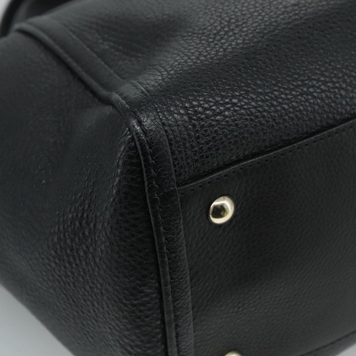 Gucci Soho Shoulder Bag Leather, BLACK, LEATHER, Handbag