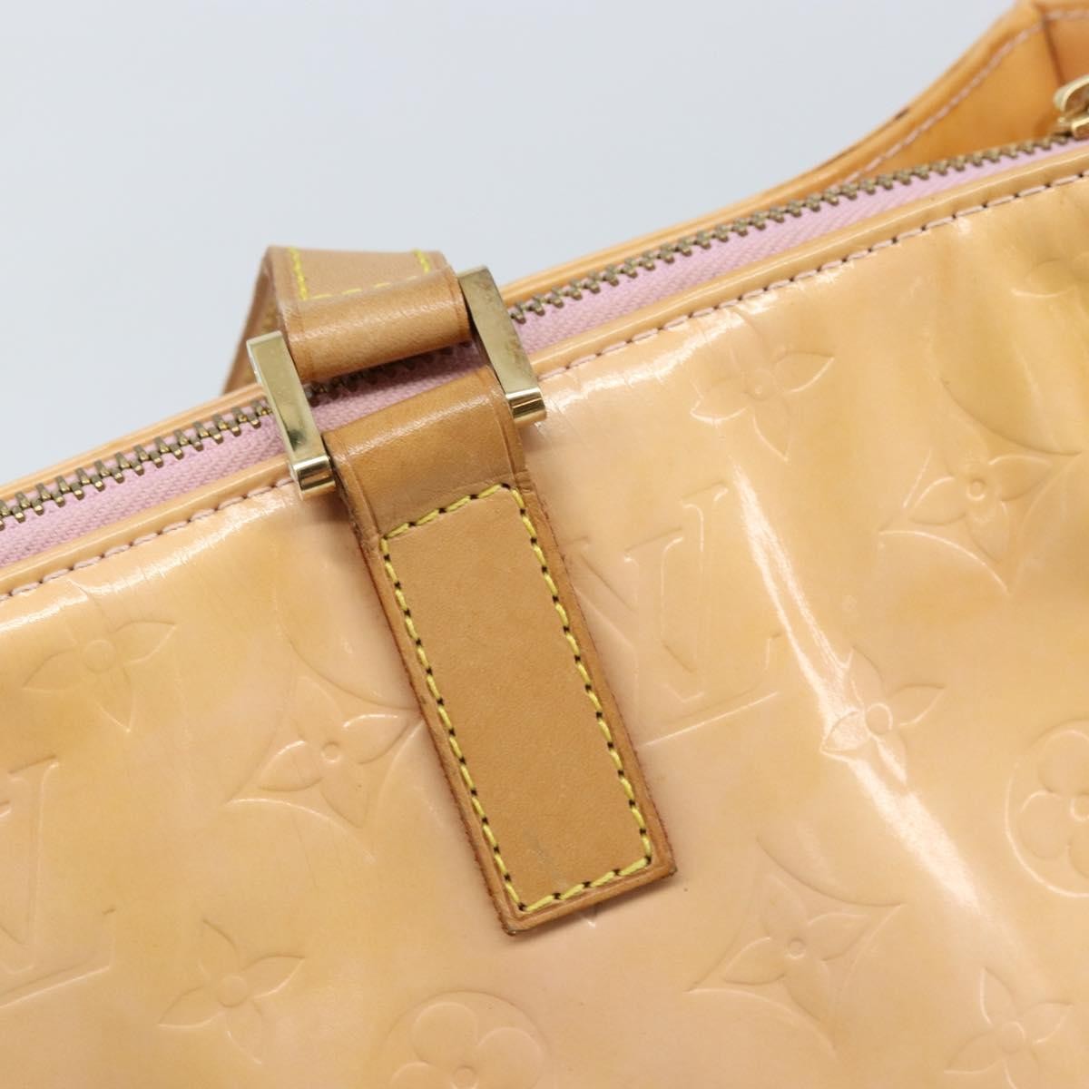 Louis Vuitton Columbus Handbag Monogram Vernis, Beige, Patent Leather, Tote Bag