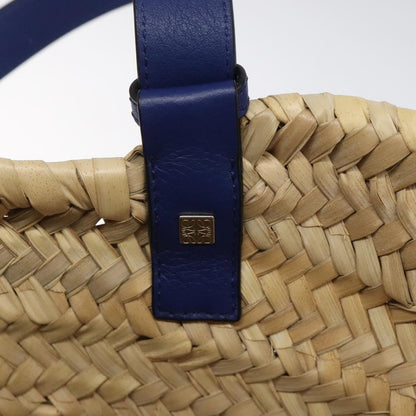 Loewe Basket Tote Raffia, BEIGE, WOOD, Tote bag